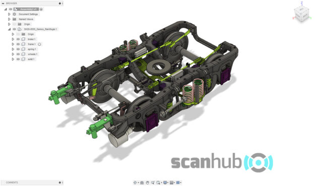 Scan Hub Rail bogie scan and modelling