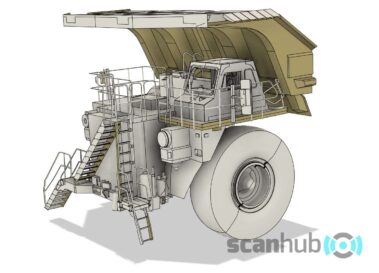 Laser Scanning Mining Machines and CAD Modelling