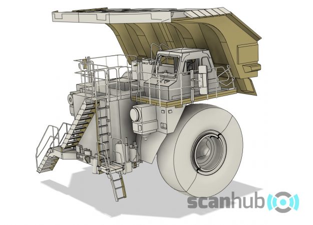 Laser Scanning Mining Machines and CAD Modelling