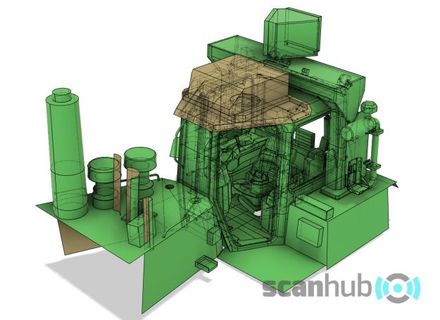 Scanning and Modelling Mining Machines